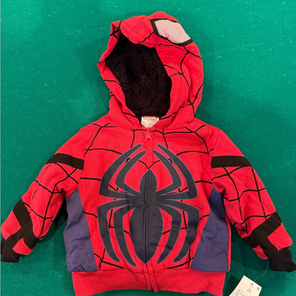 Marvel Red and Black Spider Hero Kids Hoodie